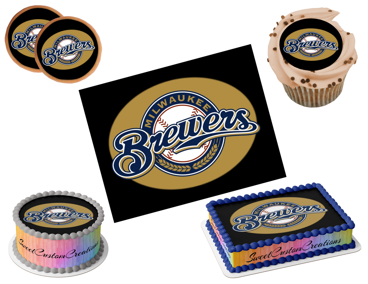 Milwaukee Brewers Edible Image Frosting Sheet #7 (80+ sizes)