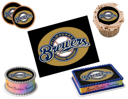 Milwaukee Brewers Edible Image Frosting Sheet #7 (80+ sizes)