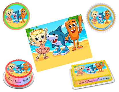 Italian Cartoon Brainrot Edible Image Frosting Sheet #7 (80+ sizes)