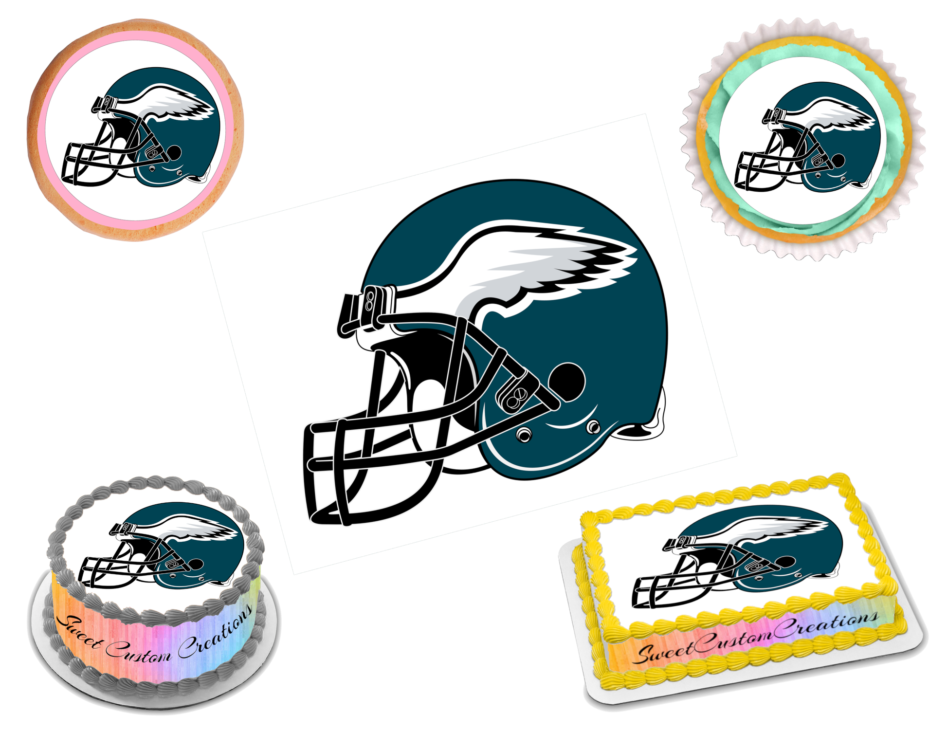 Philadelphia Eagles Edible Image Frosting Sheet #80 (80+ sizes)