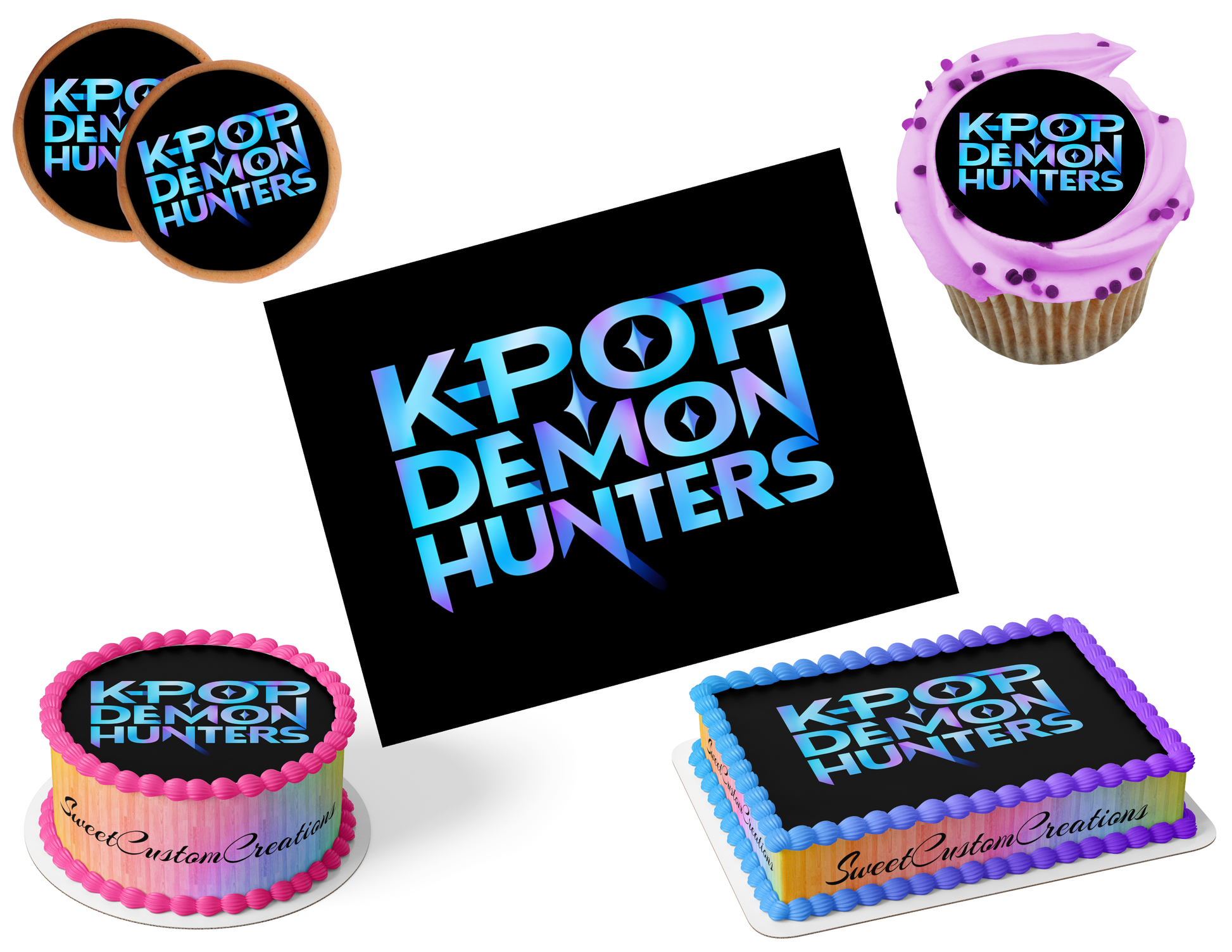 K-Pop Demon Hunters Edible Image Frosting Sheet #80 (80+ sizes)