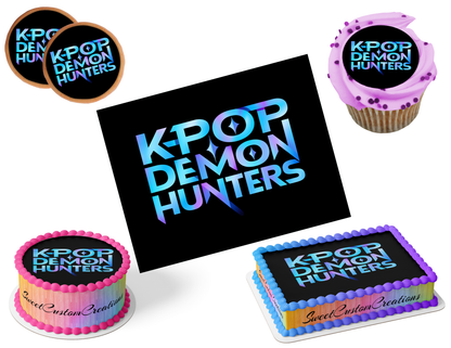 K-Pop Demon Hunters Edible Image Frosting Sheet #80 (80+ sizes)