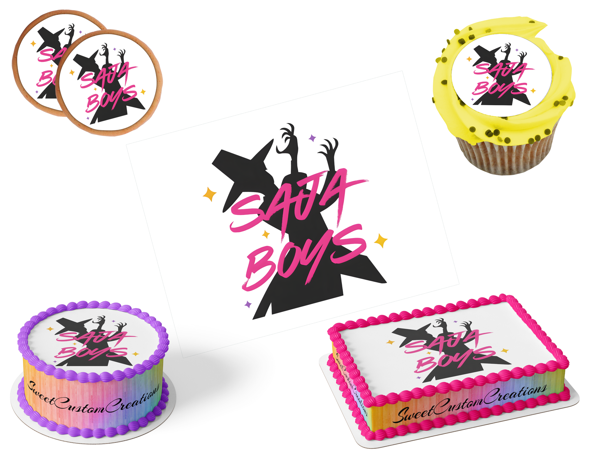 K-Pop Demon Hunters Edible Image Frosting Sheet #84 (80+ sizes)