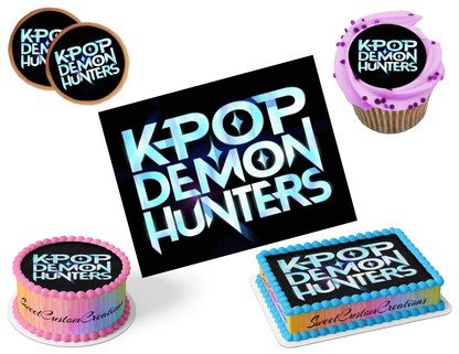 K-Pop Demon Hunters Edible Image Frosting Sheet #8 (80+ sizes)