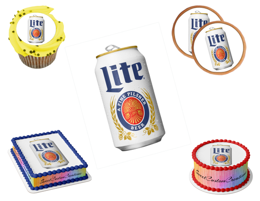 Miller Lite Edible Image Frosting Sheet #8 (80+ sizes)