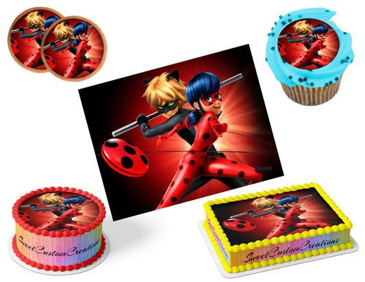 Miraculous Edible Image Frosting Sheet #8 (80+ sizes)