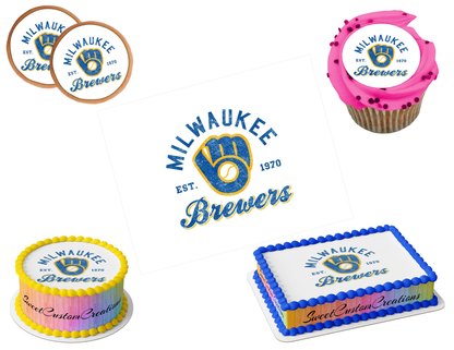 Milwaukee Brewers Edible Image Frosting Sheet #8Z (80+ sizes)
