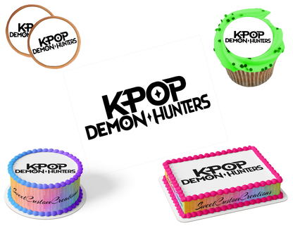 K-Pop Demon Hunters Edible Image Frosting Sheet #91 (80+ sizes)