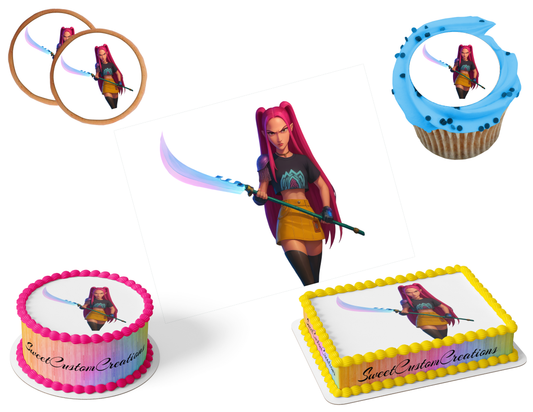 K-Pop Demon Hunters Edible Image Frosting Sheet #93 (80+ sizes)