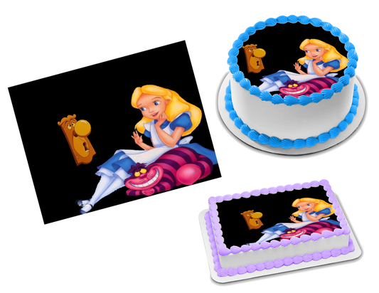Alice in Wonderland Edible Image Frosting Sheet #1 Topper (70+ sizes)