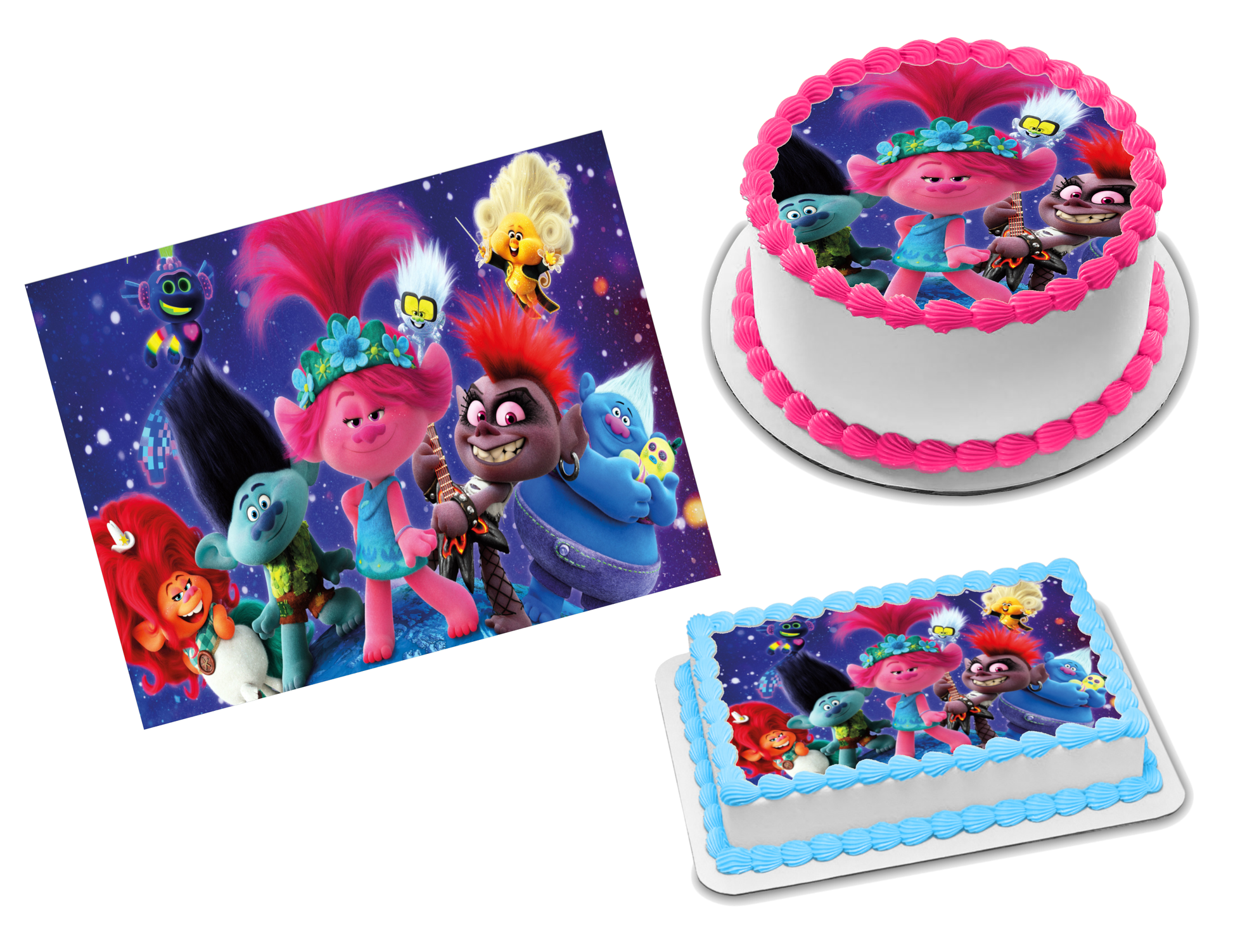 Trolls World Tour Edible Image Frosting Sheet 1 70 sizes