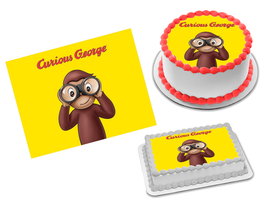 Curious George Edible Image Frosting Sheet #1 Topper (70+ sizes)