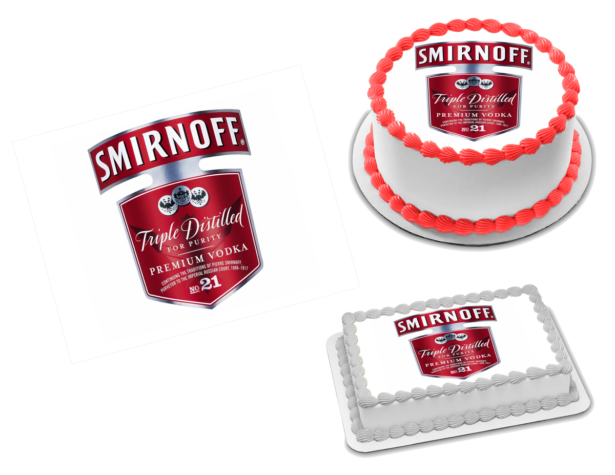 Personalised Smirnoff-Inspired Vodka Bottle Label - Custom Photo Label For Birthdays, Christmas & Events