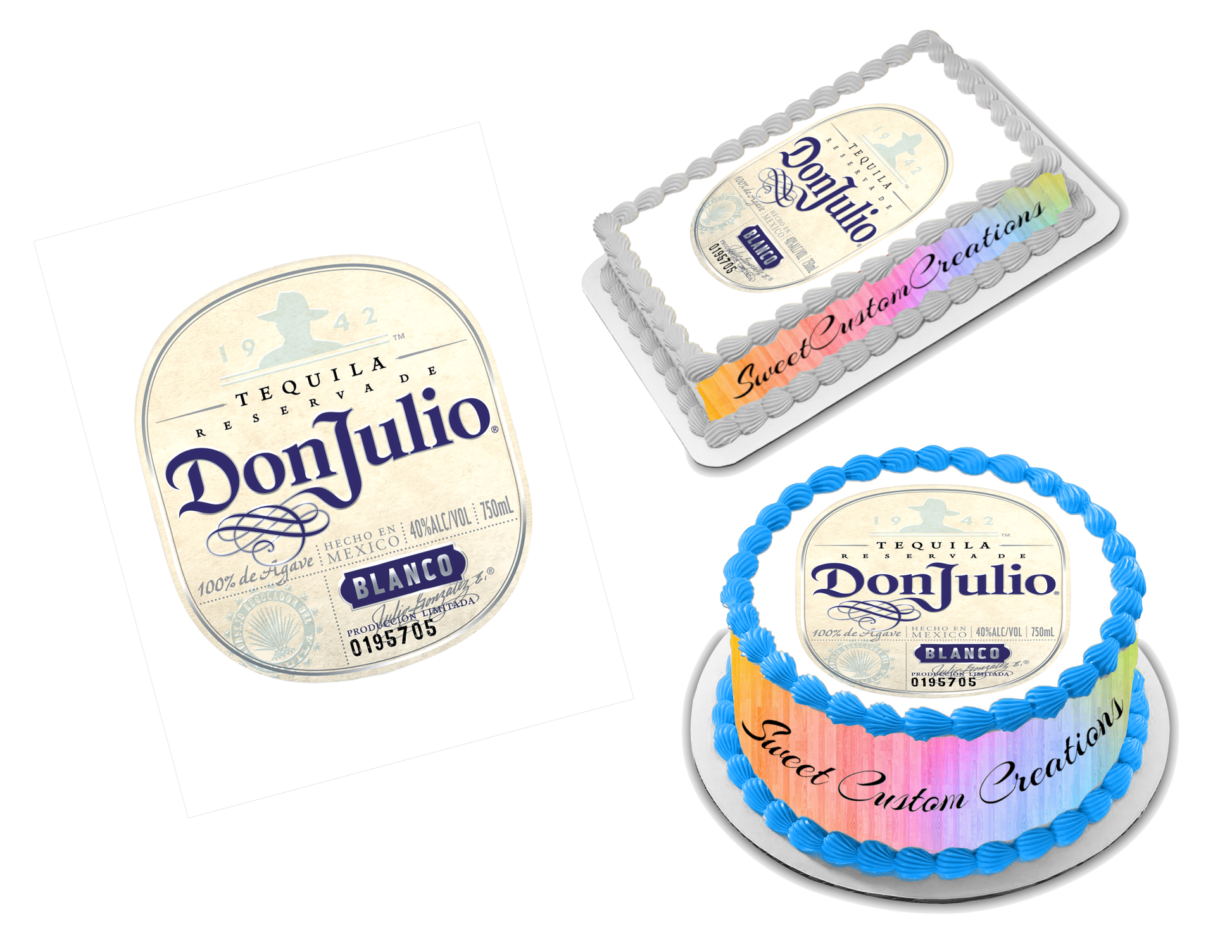 Don Julio Blanco Edible Image Frosting Sheet #1 Topper (70+ sizes) – Sweet  Custom Creations