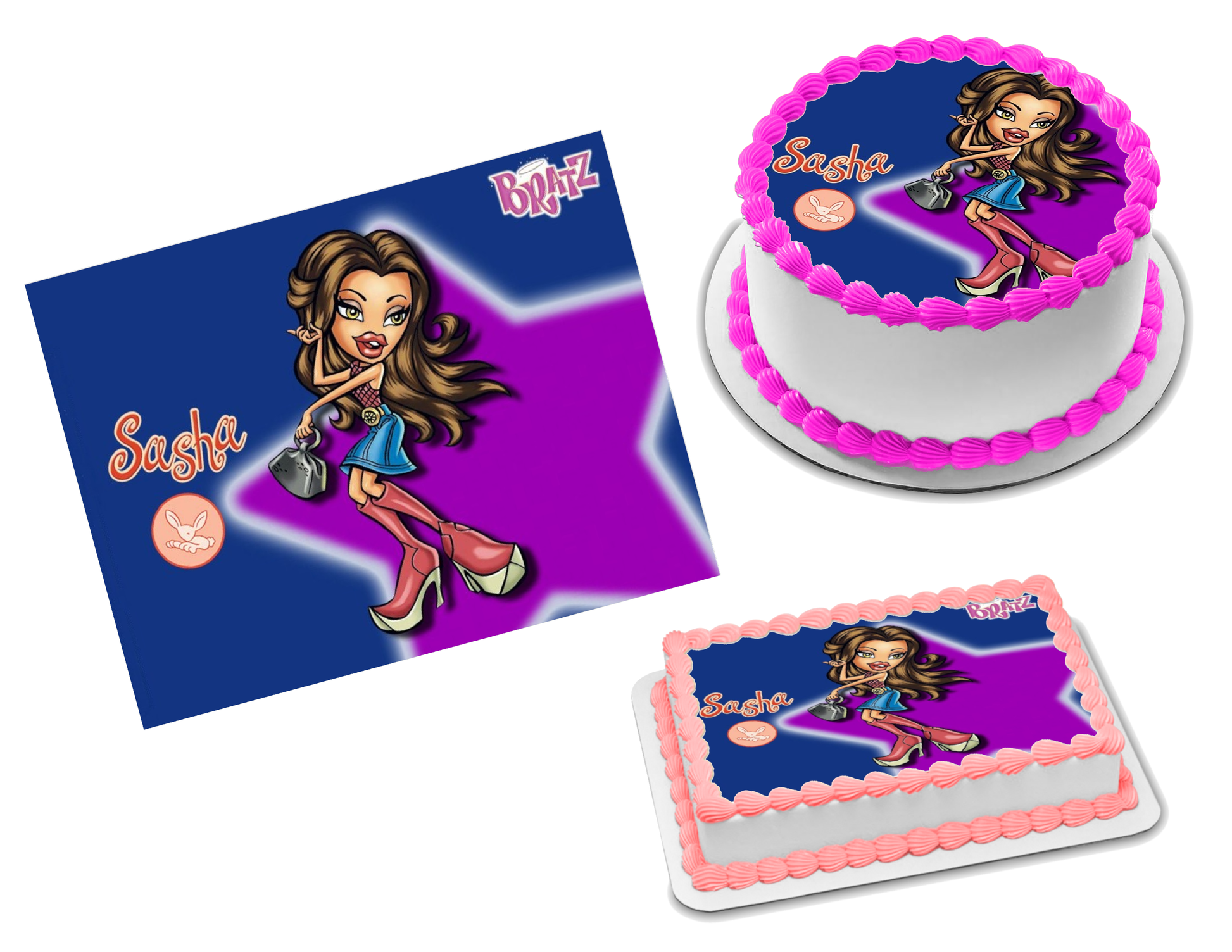Bratz Edible Image Frosting Sheet 10 Topper 70 sizes