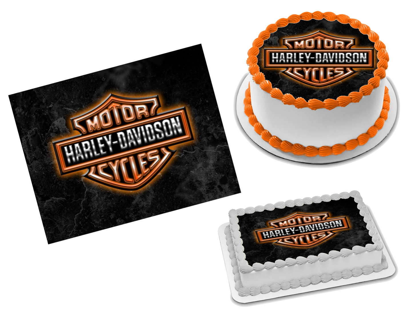 Harley Davidson Edible Image Frosting Sheet #10 (70+ sizes) – Sweet ...