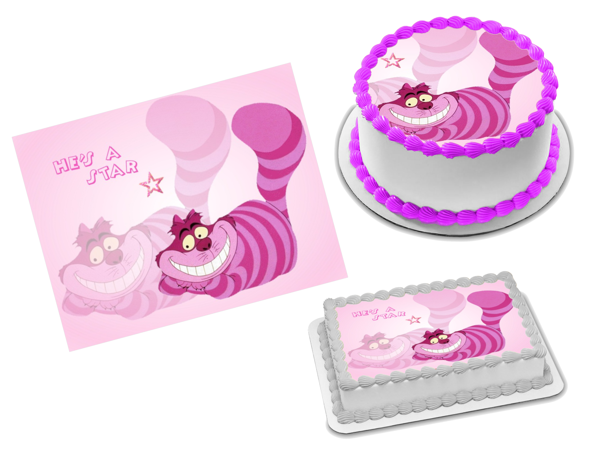 For Cheshire cat,Alice in wonderland cake,Handmade,Edible,Birthday