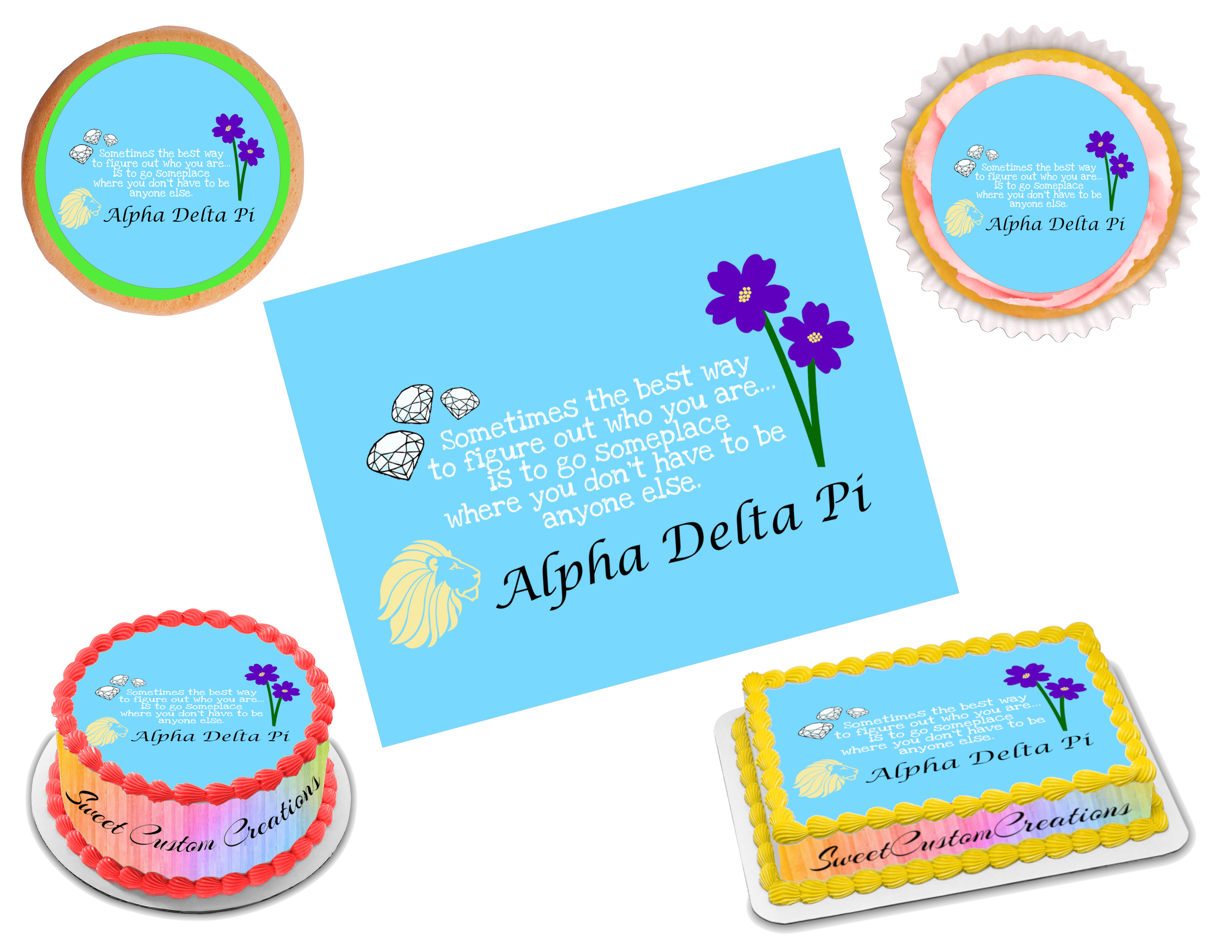 Alpha Delta Pi Edible Image Frosting Sheet #11 (80+ sizes) – Sweet ...