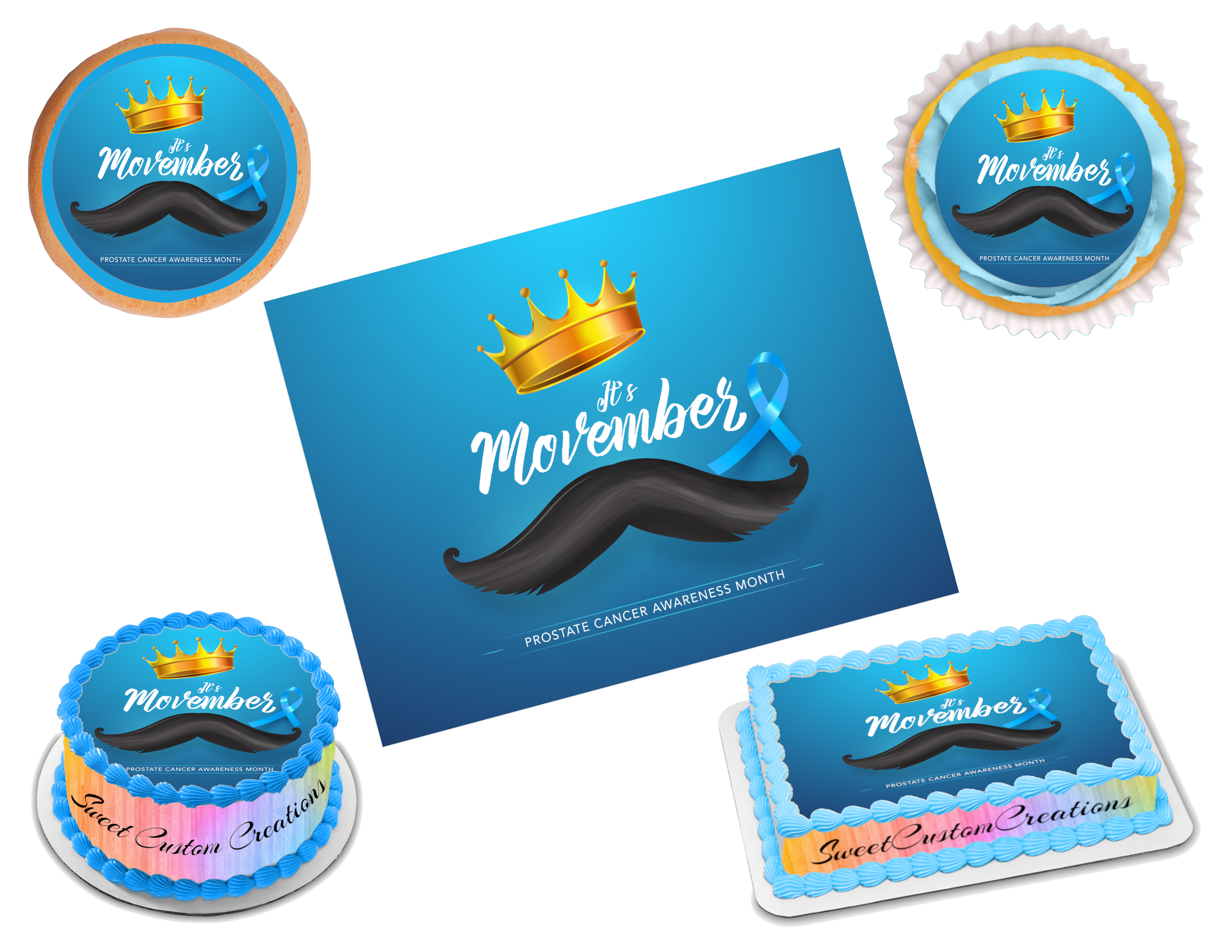 Prostate Cancer Awareness Edible Image Frosting Sheet #12 (80+ sizes ...