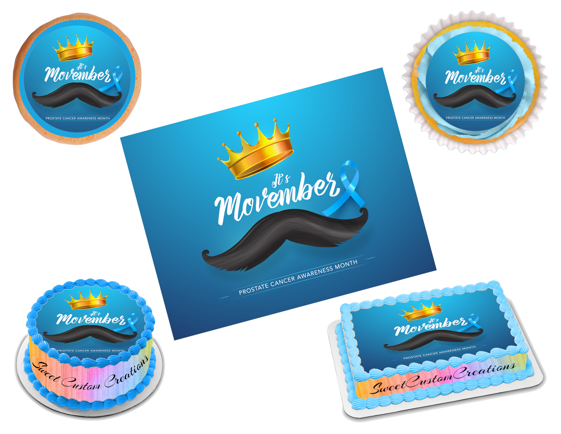 Prostate Cancer Awareness Edible Image Frosting Sheet #12 (70+ sizes ...