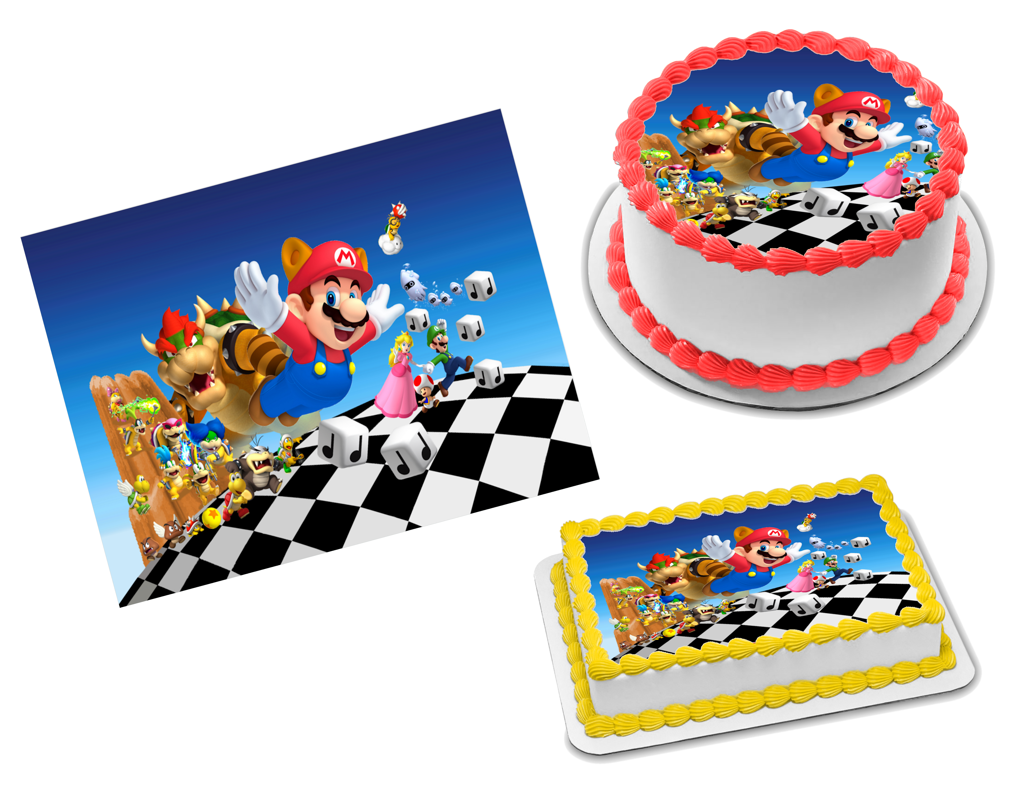 Super Mario Brothers Edible Image Frosting Sheet #13 (80+ sizes ...
