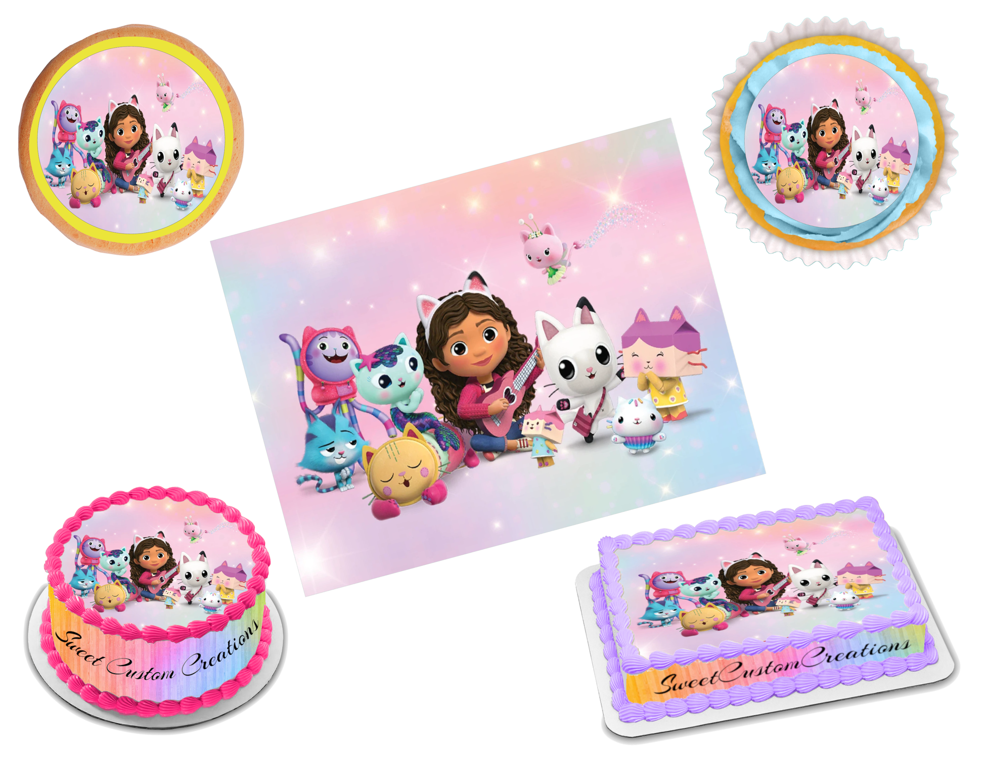 24 Gabby's Dollhouse Custom Stickers