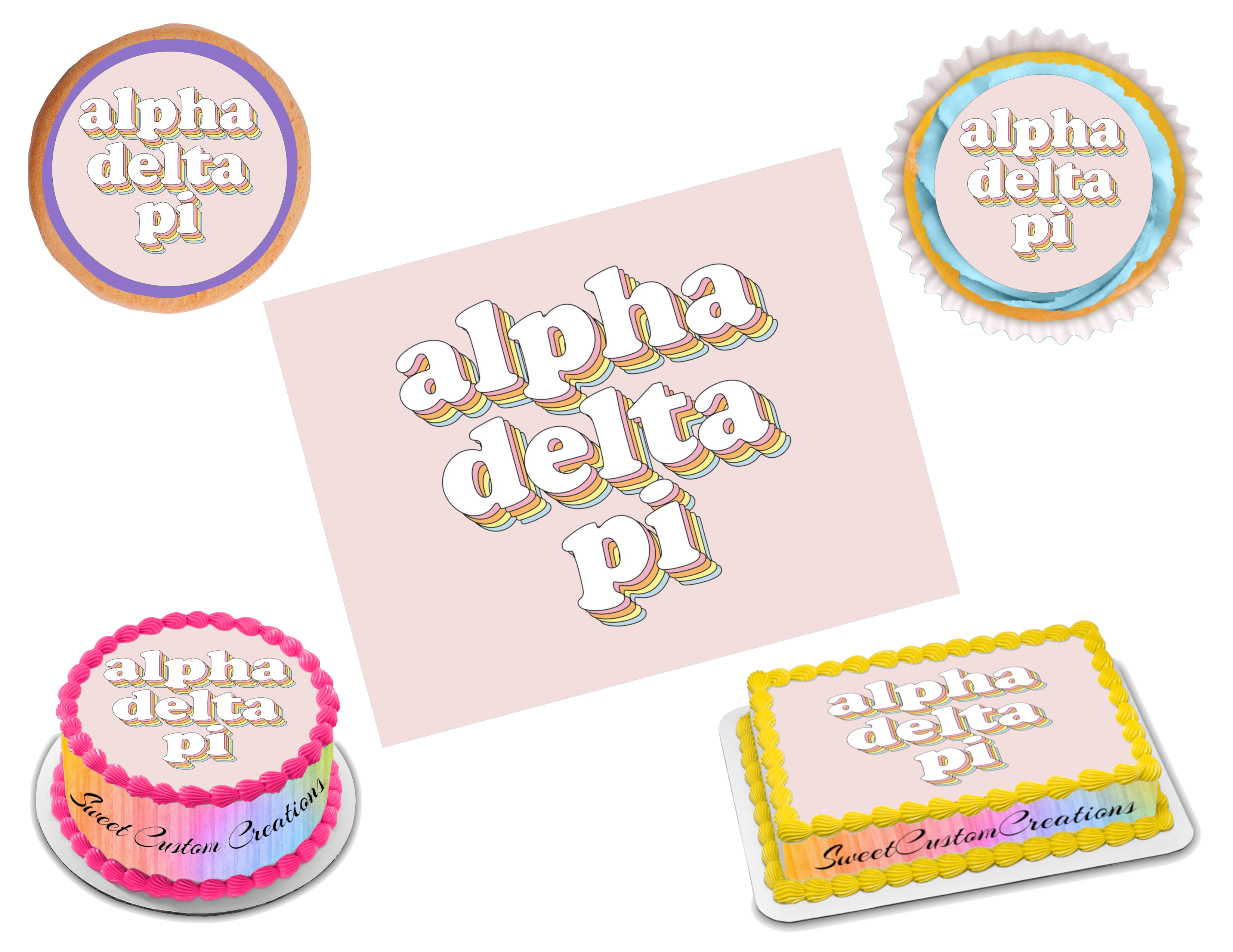 Alpha Delta Pi Edible Image Frosting Sheet #14 (70+ sizes) – Sweet ...