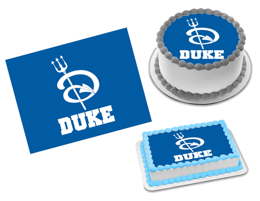 Duke Blue Devils Edible Image Frosting Sheet #16 Topper (70+ sizes)