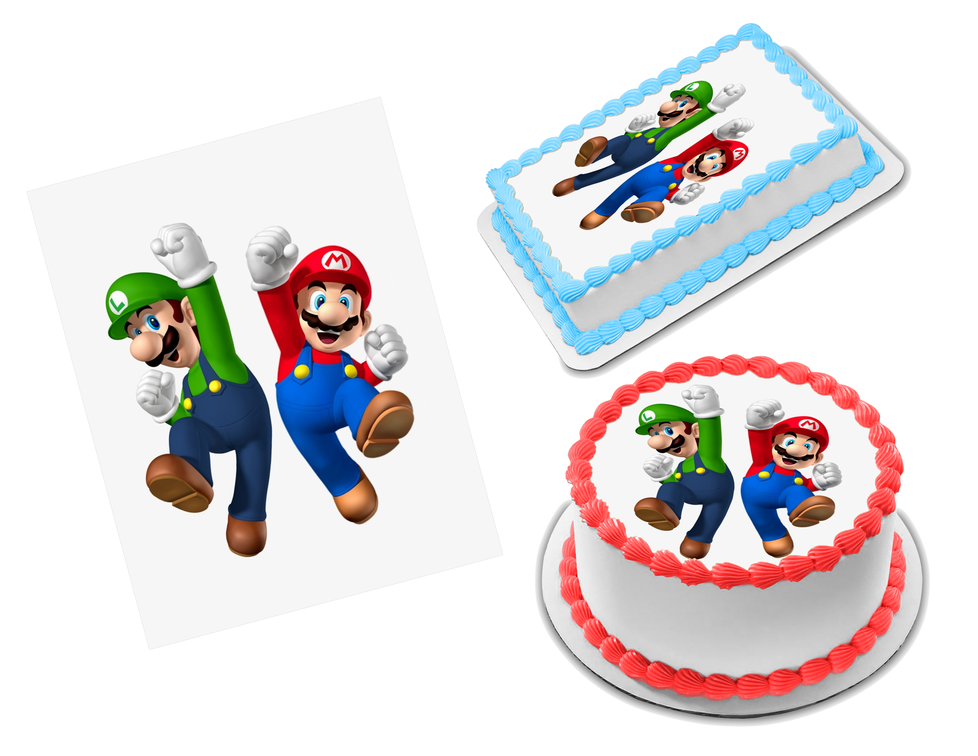 Super Mario Brothers Edible Image Frosting Sheet #16 (80+ sizes ...