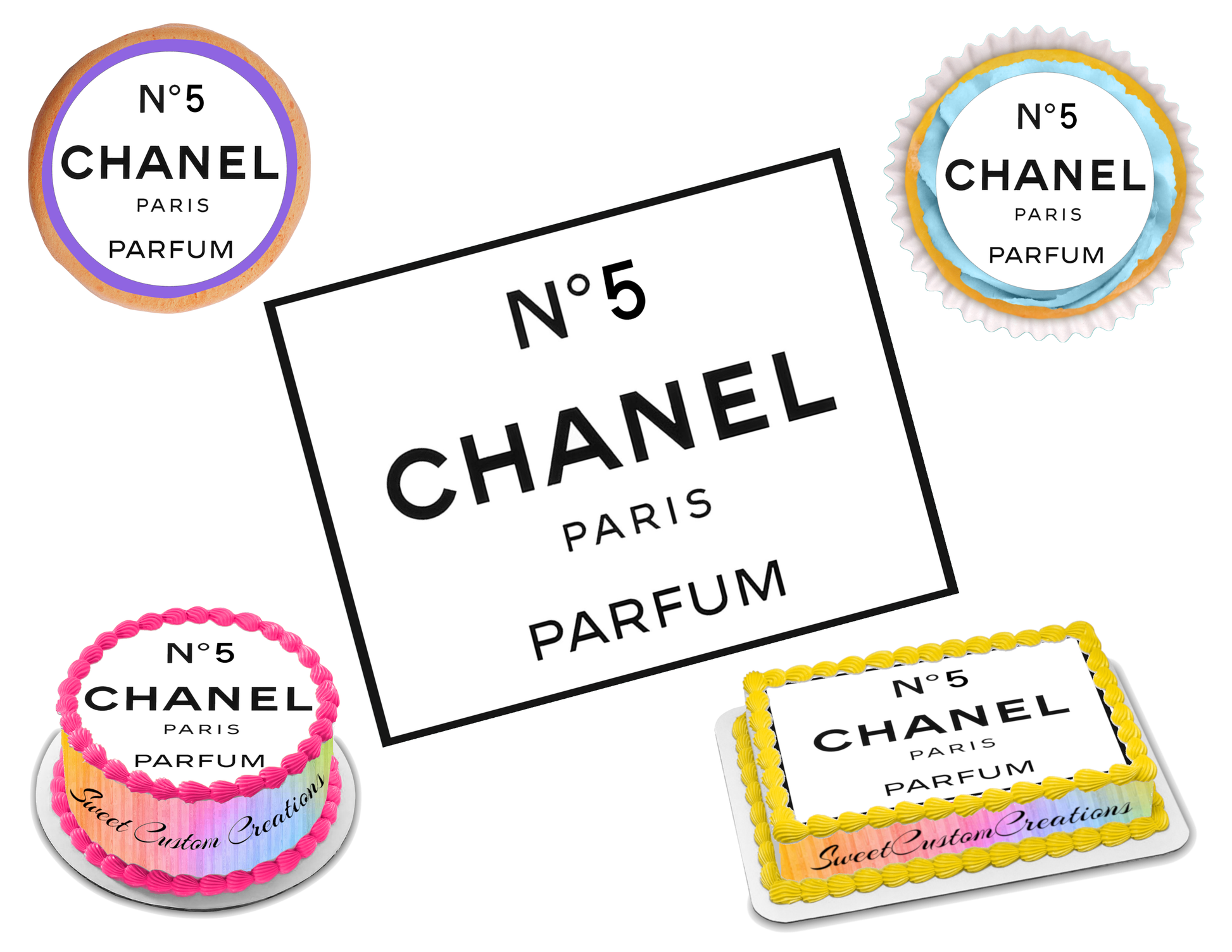 chanel perfume stickers