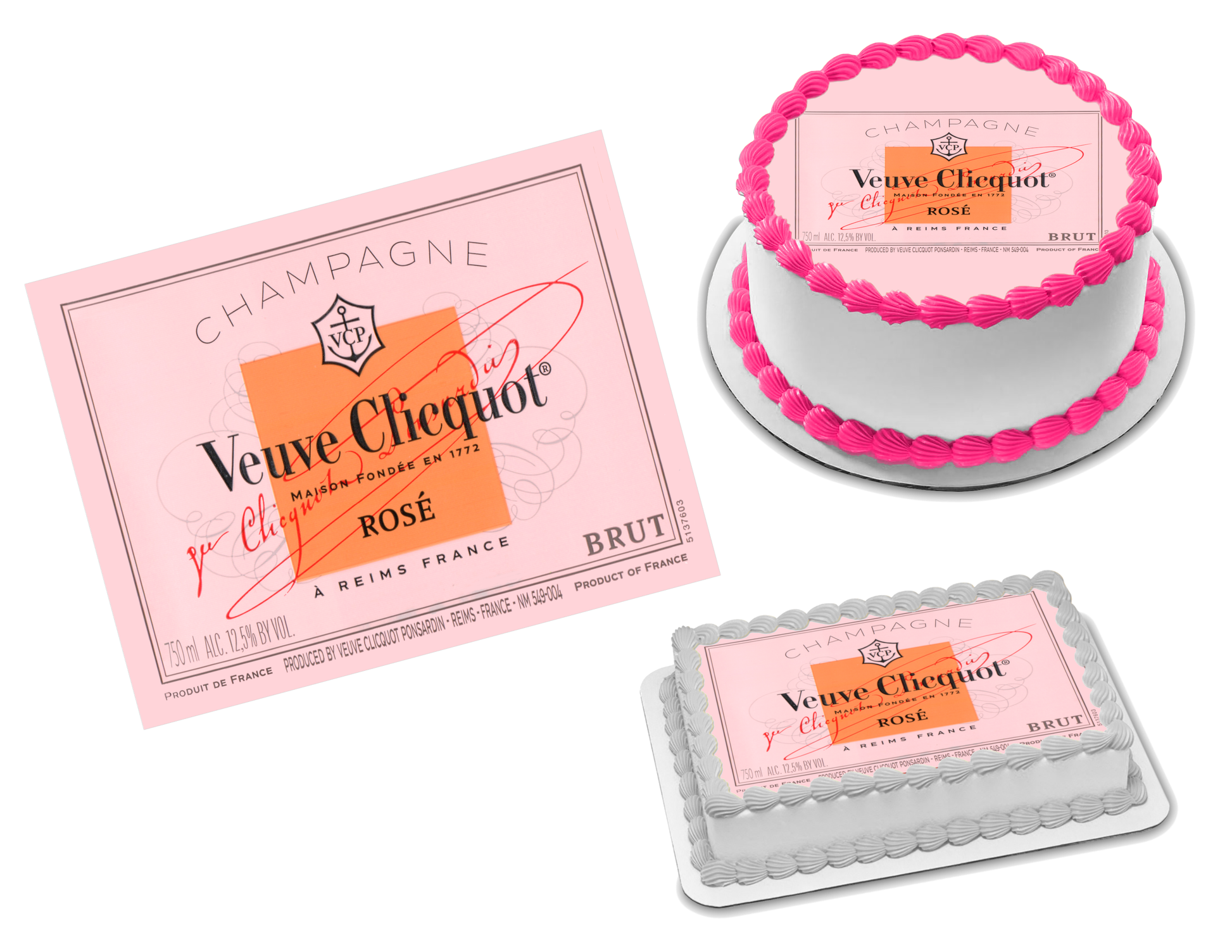 Veuve Cliquot Champagne Edible Image Frosting Sheet #2 (70+ sizes) – Sweet  Custom Creations