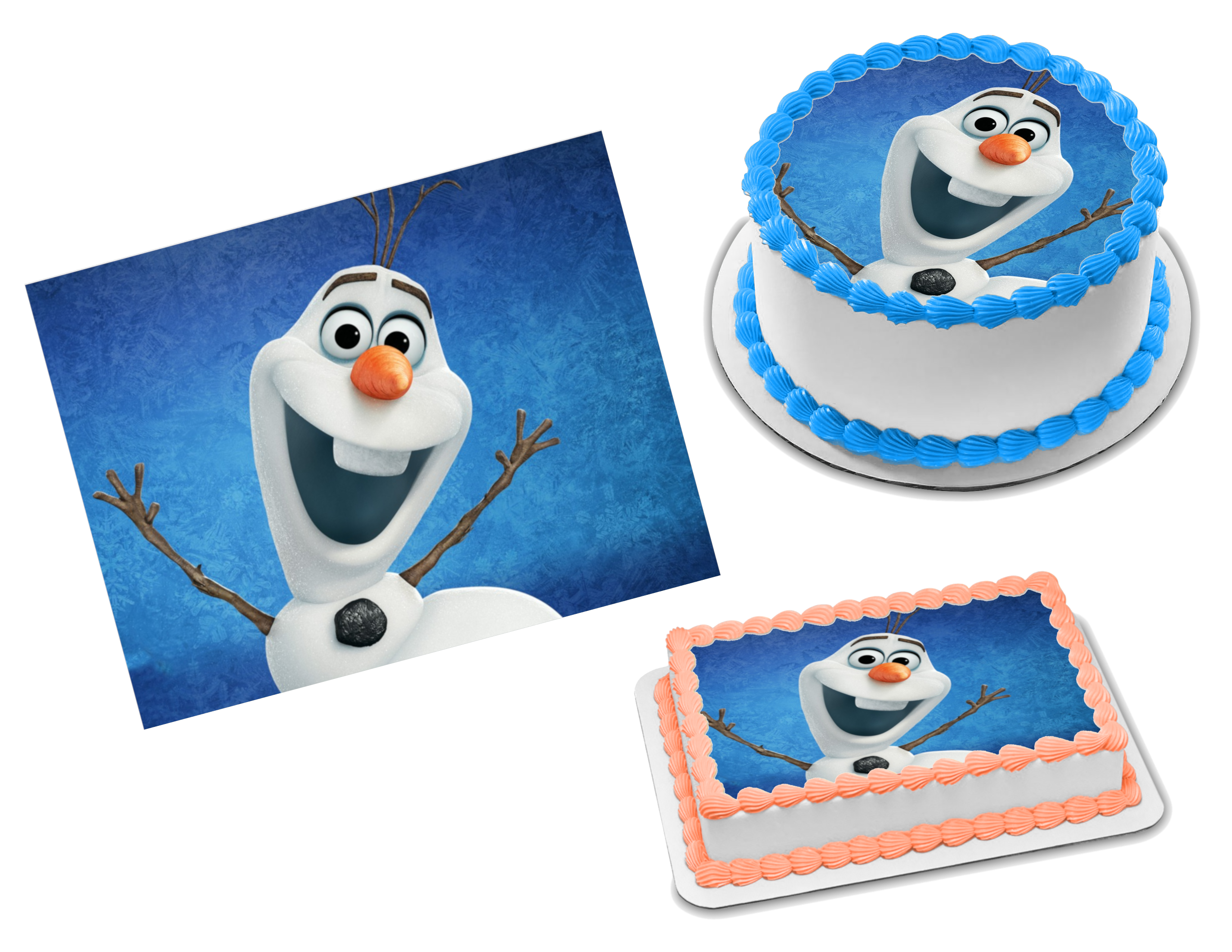 Frozen Olaf Edible Image Frosting Sheet #27 Topper (80+ sizes) – Sweet ...