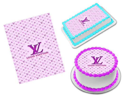 Louis Vuitton Purple Edible Image Frosting Sheet #3 (70+ sizes)