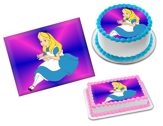 Alice in Wonderland Edible Image Frosting Sheet #3 Topper (70+ sizes)