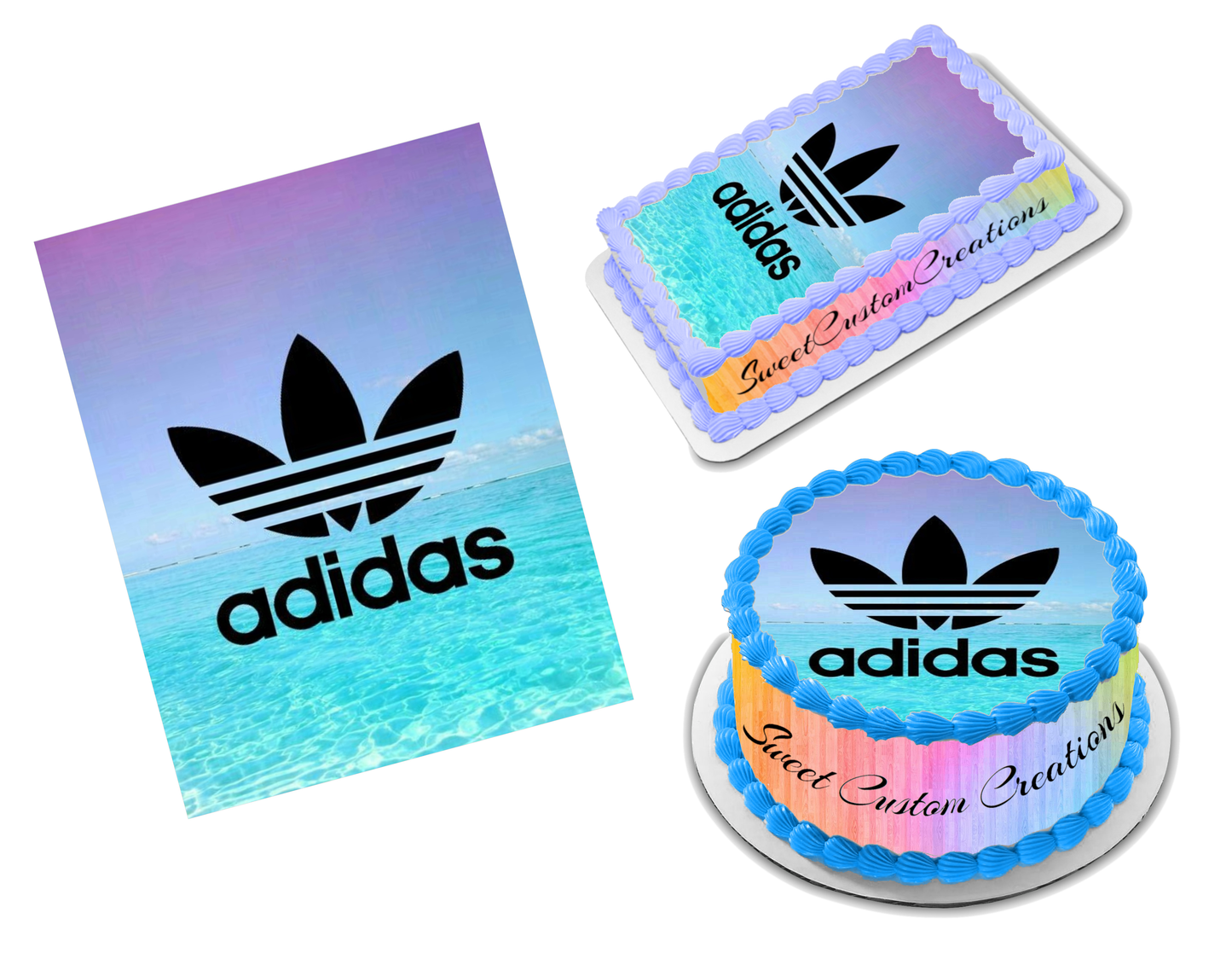 Custom sales adidas logo