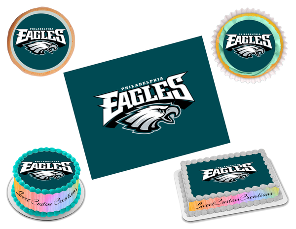 Philadelphia Eagles Edible Image Frosting Sheet #37 (70+ sizes) – Sweet ...