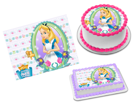 Alice in Wonderland Edible Image Frosting Sheet #51 Topper (70+ sizes)
