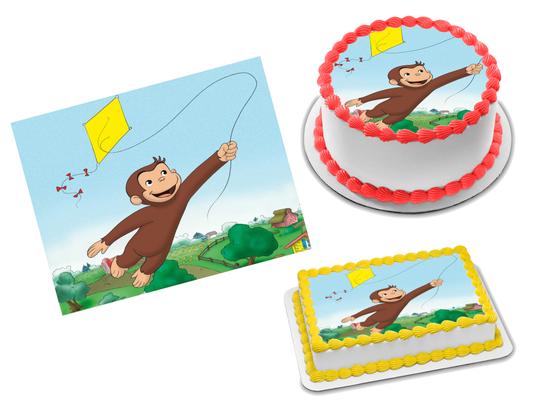 Curious George Edible Image Frosting Sheet #6 Topper (70+ sizes)