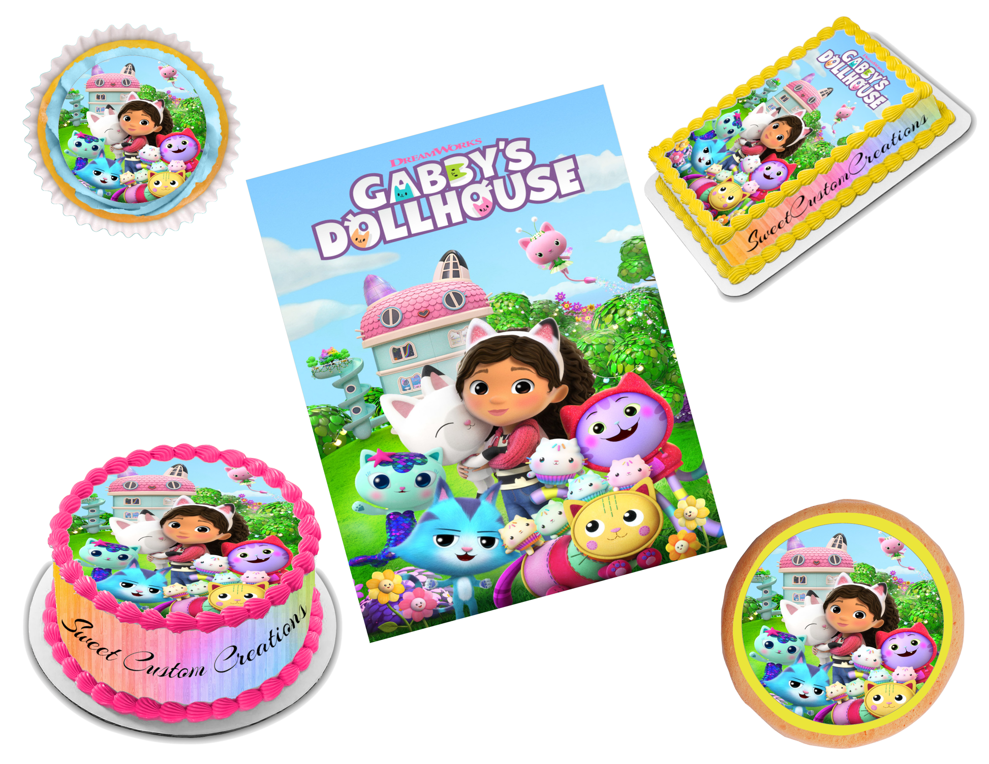 24 Gabby's Dollhouse Custom Stickers