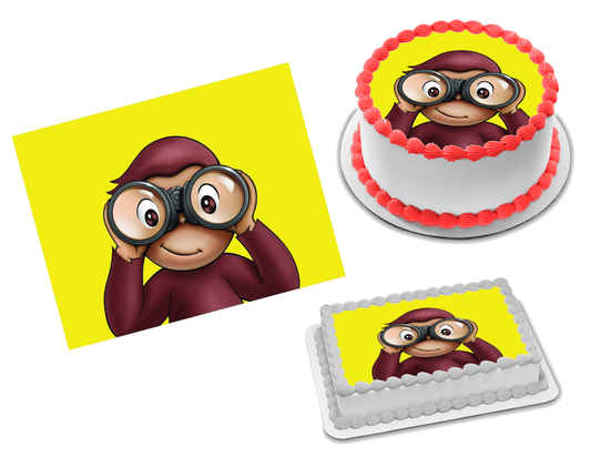 Curious George Edible Image Frosting Sheet #9 Topper (70+ sizes)